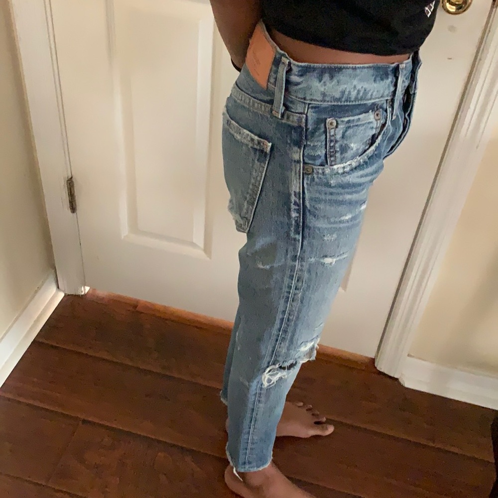 Pair of vintage mousy jeans